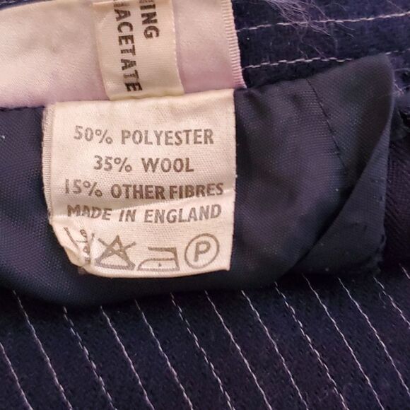 Debenhams, New, Size 16 GB - Blue and White Pinstripes - Wool - Picture 9 of 11